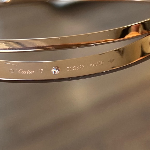 Cartier Love Double Bracelet with Diamonds - Picture 7 of 9